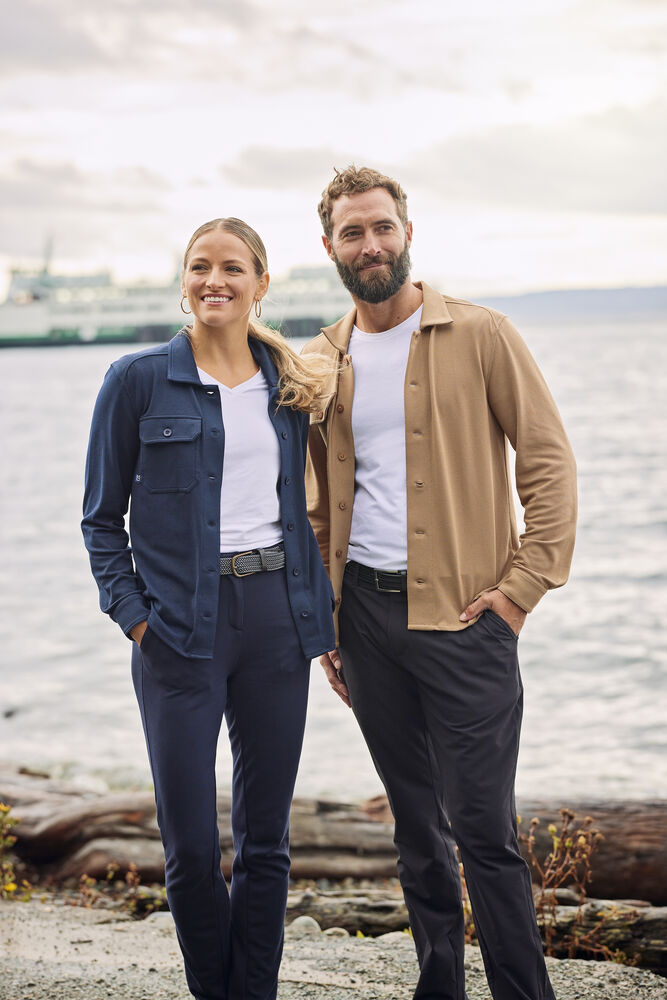 Cutter & Buck - Advantage Leisure Shirt Heren Grijs Mélange XL