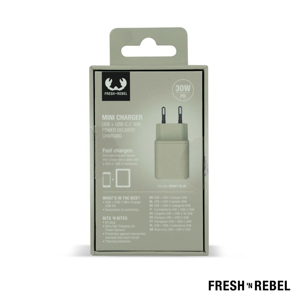 2WC30 I Fresh 'n Rebel Mini Charger USB-C + A PD // 30W
