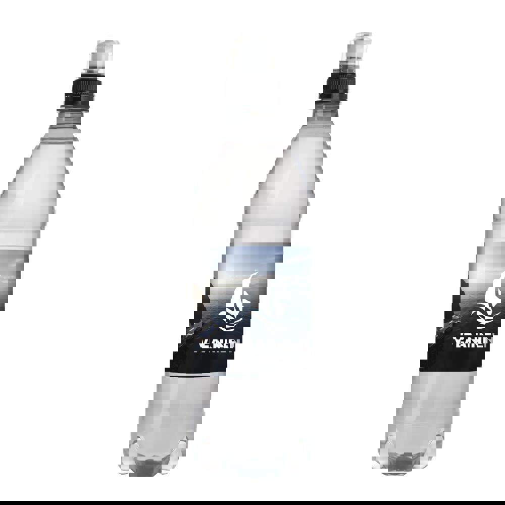 Bronwater 500 ml met sportdop - Zwart