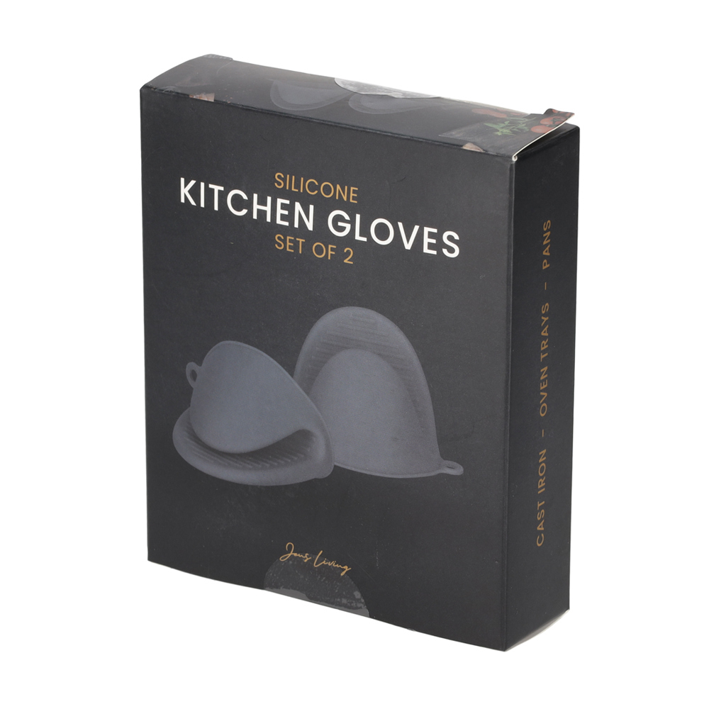 JENS Living Siliconen Ovenhandschoen Grijs /2