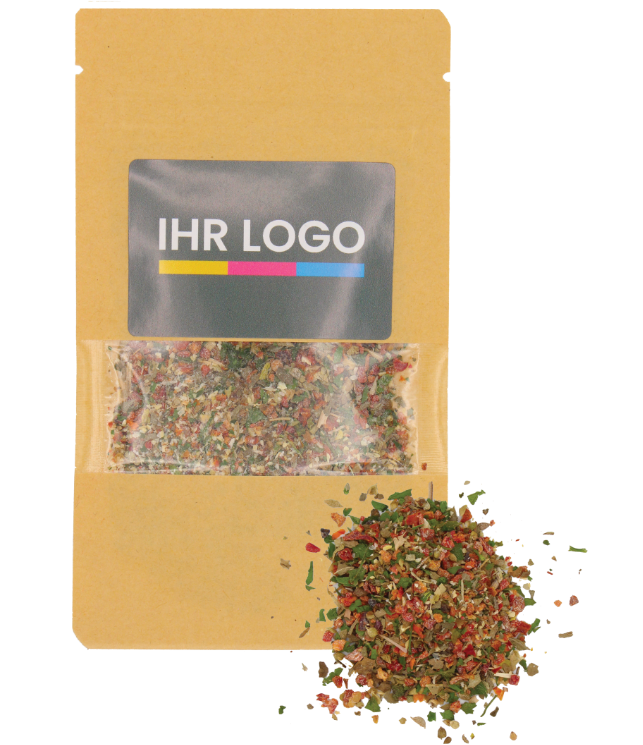 Bruschetta kruiden verpakt in doypack zakje klein naturel