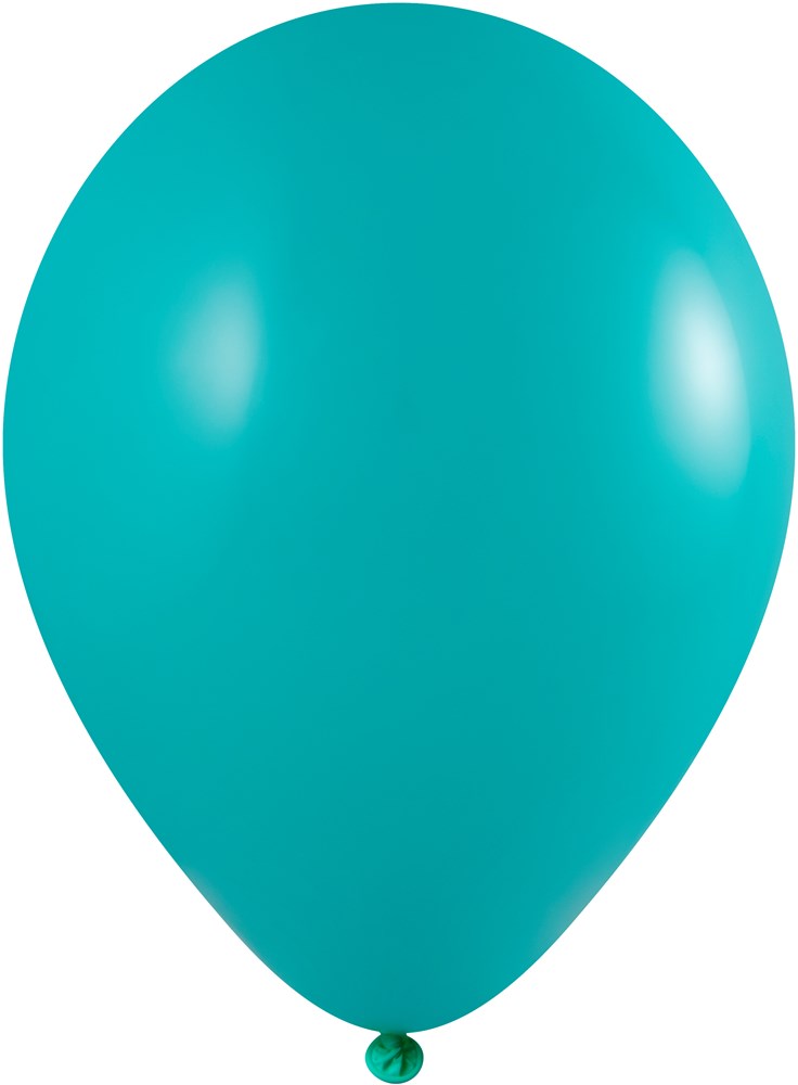 Ballonnen bedrukt 85/95 cm - Ø 33 cm - 11 inch - Turquoise groen (1083) Pastel (± PMS 3262)