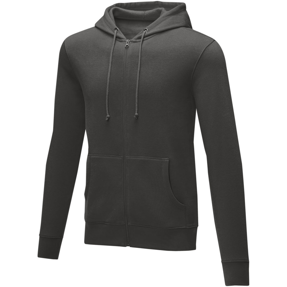 Charon heren hoodie met ritssluiting - Stormgrijs