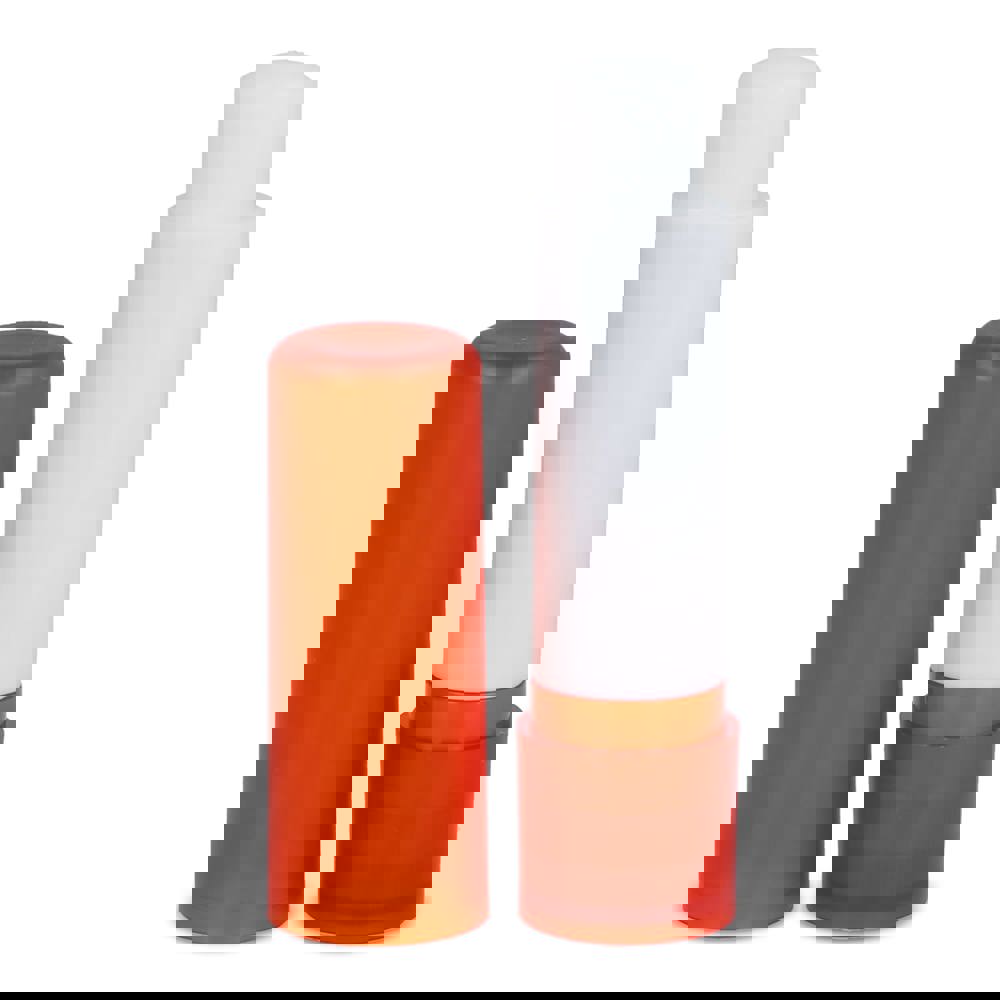 Klassieke lippenbalsemstick gerecycled materiaal - Ecru / Oranje