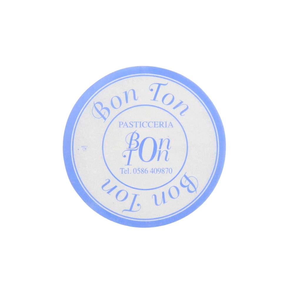 Botervelletje, Ø  90/91/95 mm, 1-3 kleuren, vanaf 10000 st, vetvrij papier 40 grams