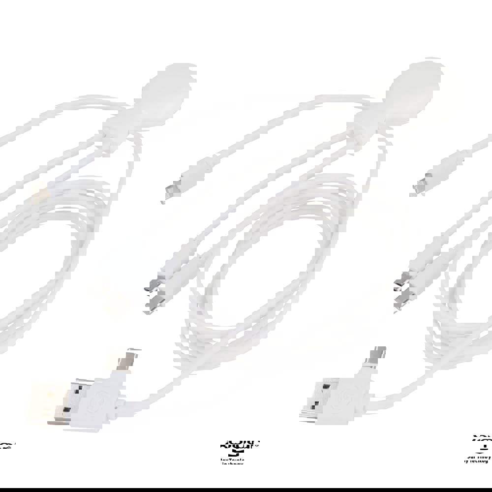 3199 | Xoopar Mr. Bio Powerbank and Cable pack 7000mAh - Wit