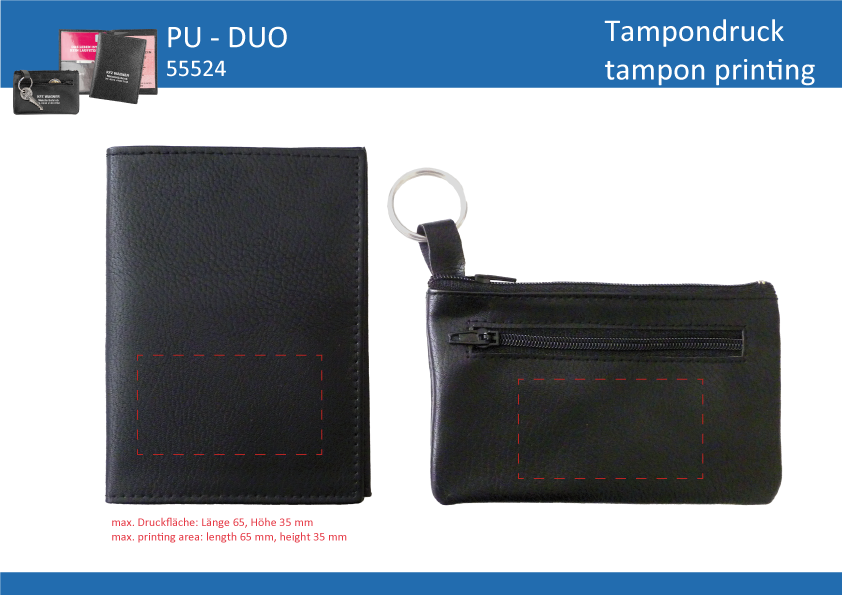 DUO MAXIM gemaakt van ID-kaart en sleuteletui