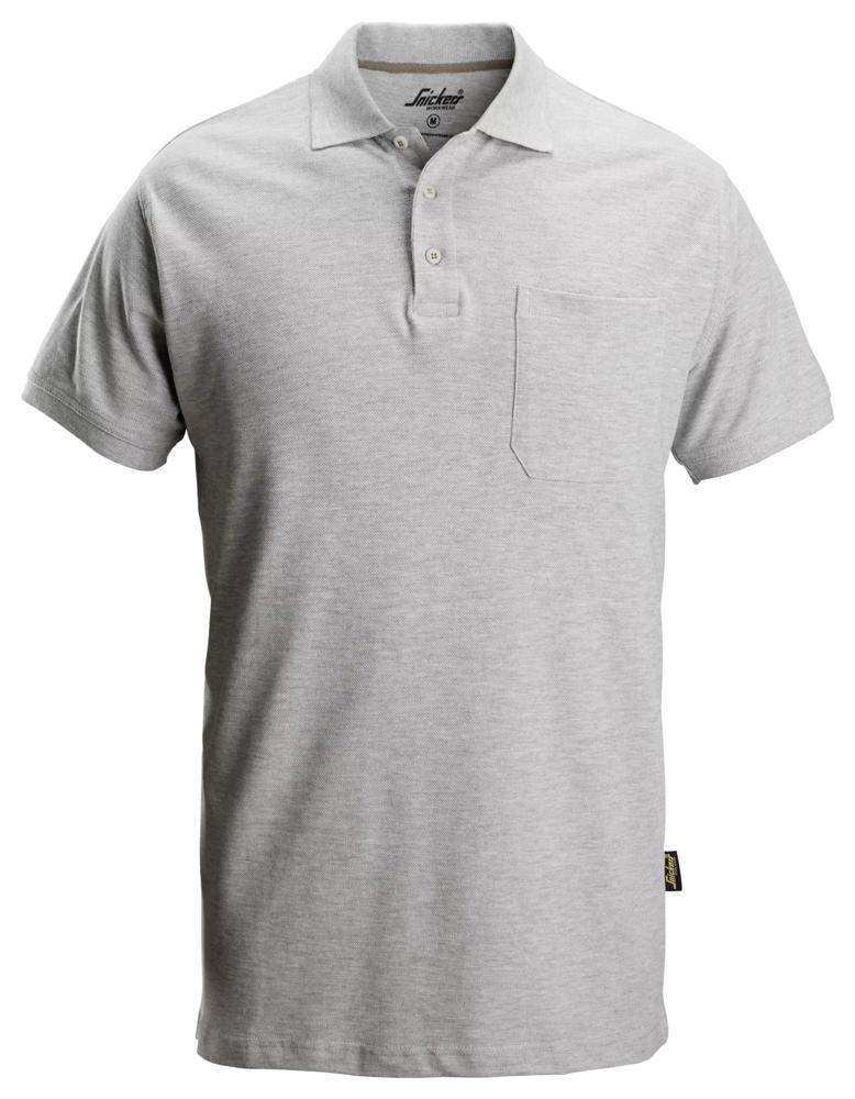 Classic Polo Shirt - Gemeleerd Grijs - (2800)