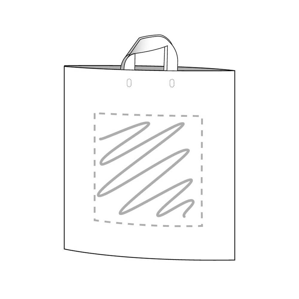 Plastic tas 40 x 45 x 7,5 cm, 48 micron, biologisch afbreekbaar, lushandvat, 2 zijden