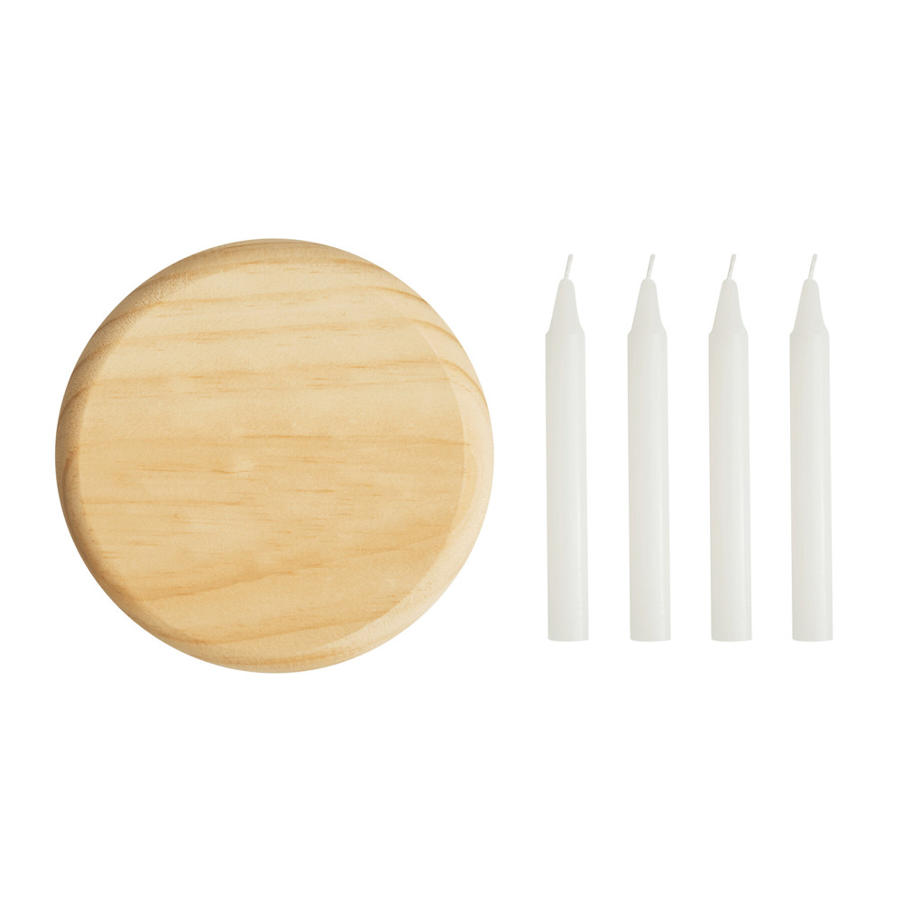 4-CHRISTMAS - Kleine houten adventskrans