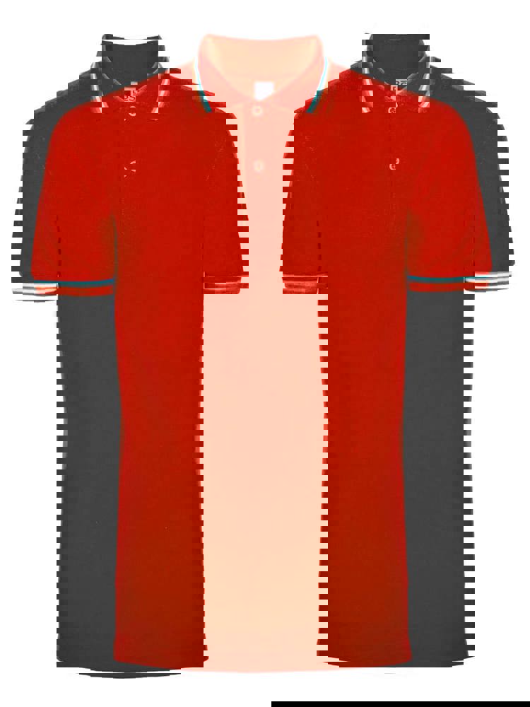 BS Italy Polo, 200gr/m2, 100% Katoen - Rood (PMS 186c)