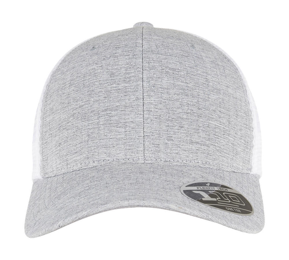 110 Mesh 2-Tone Cap - Melange Silver/White