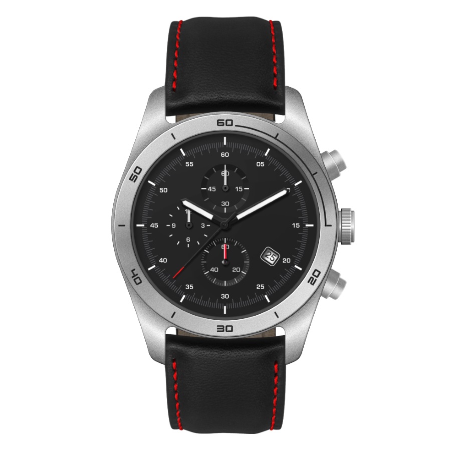 Horloge Arizona - zwart, rood