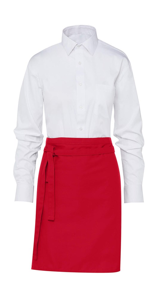 BRUSSELS Short Bistro Apron - Red