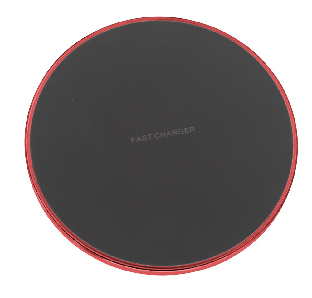 "Wireless Charger Metal 10W" inductielader - Rood