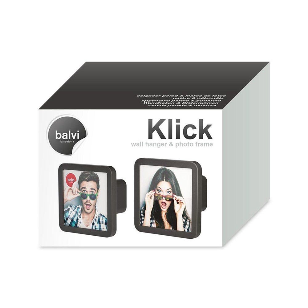 Kapstok,Klick,x2,grijs,ABS