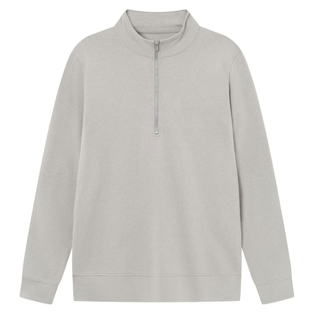 Brickstone unisex half zip sweater, 280 gr/m² - Grijs (PMS Cool Grey 8C) / Grijs
