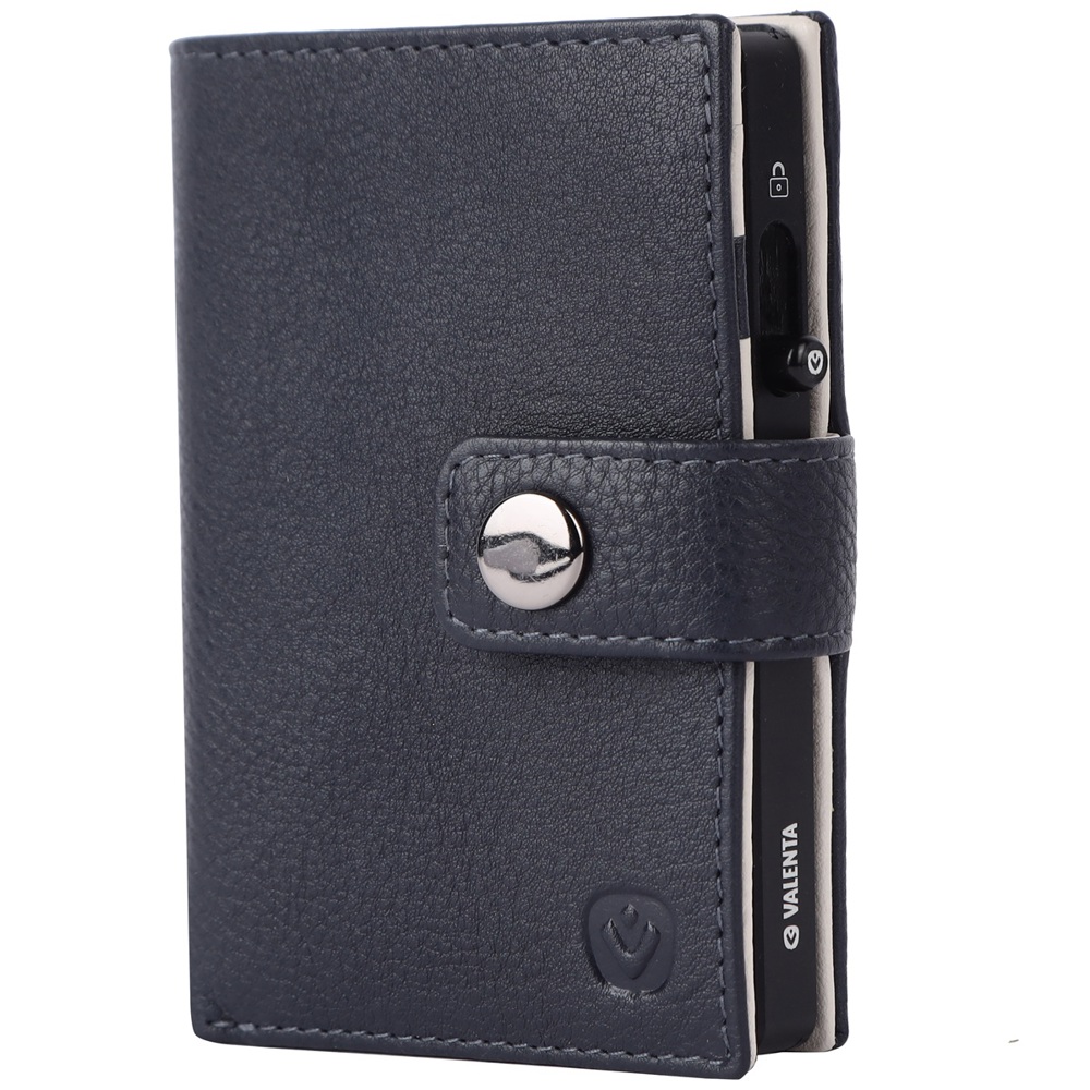 Card Wallet Leather MagSafe Luxe Navy