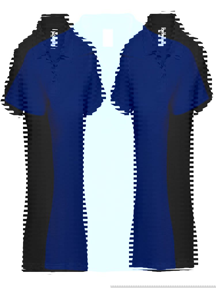BS Evolution Dames Polo, 180gr/m2, 100% katoen - Kobaltblauw (PMS 2145C)