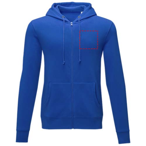 Charon heren hoodie met ritssluiting 