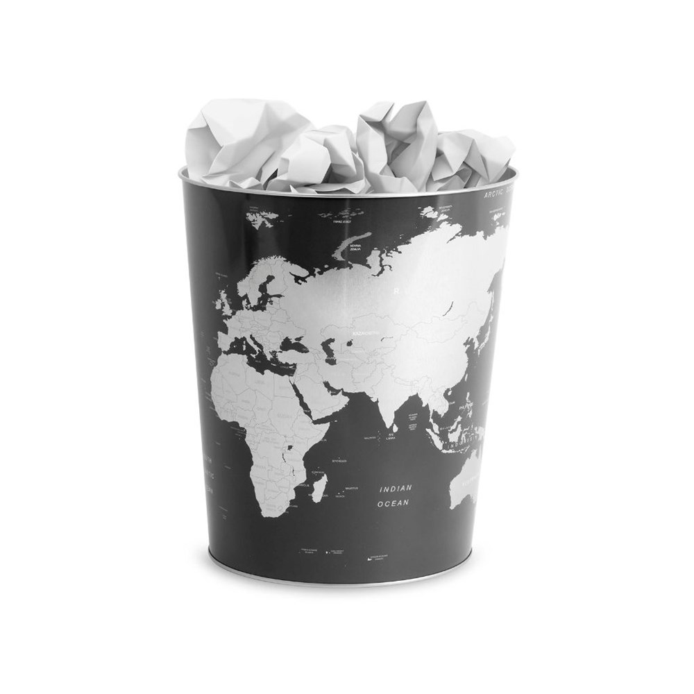 Balvi -  Afvalbak,Globe,tin