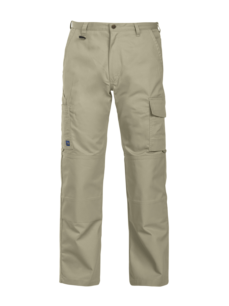 2501 BROEK MET KNIEZAKKEN - Kaki
