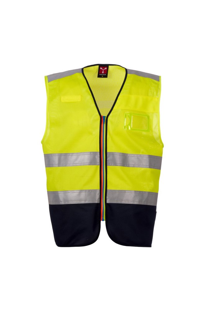 ACK MESH - fluorescent yellow/navy blue