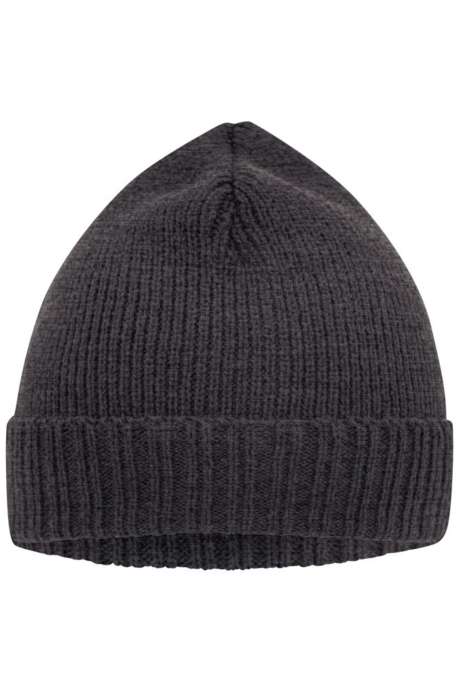Basic Knitted Beanie - Grijs-melange (ca. Pantone 423U)