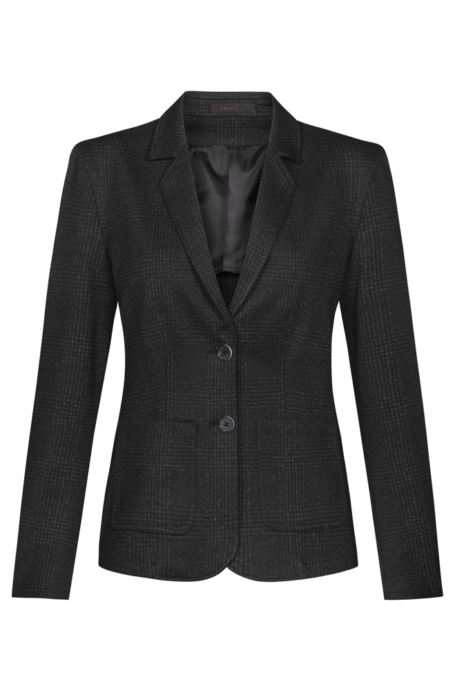 D jersey blazer RF Casual - 11 glencheck antraciet