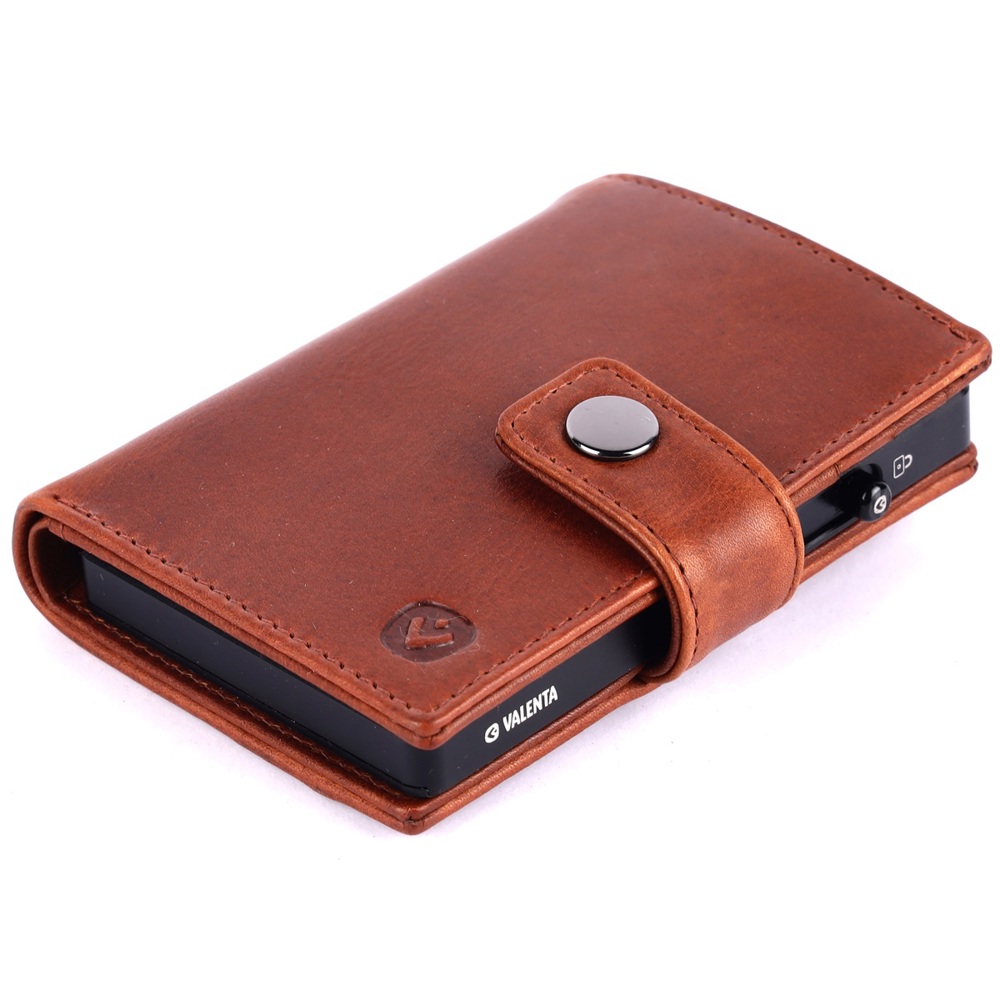 Card Wallet Leather MagSafe Luxe Cognac
