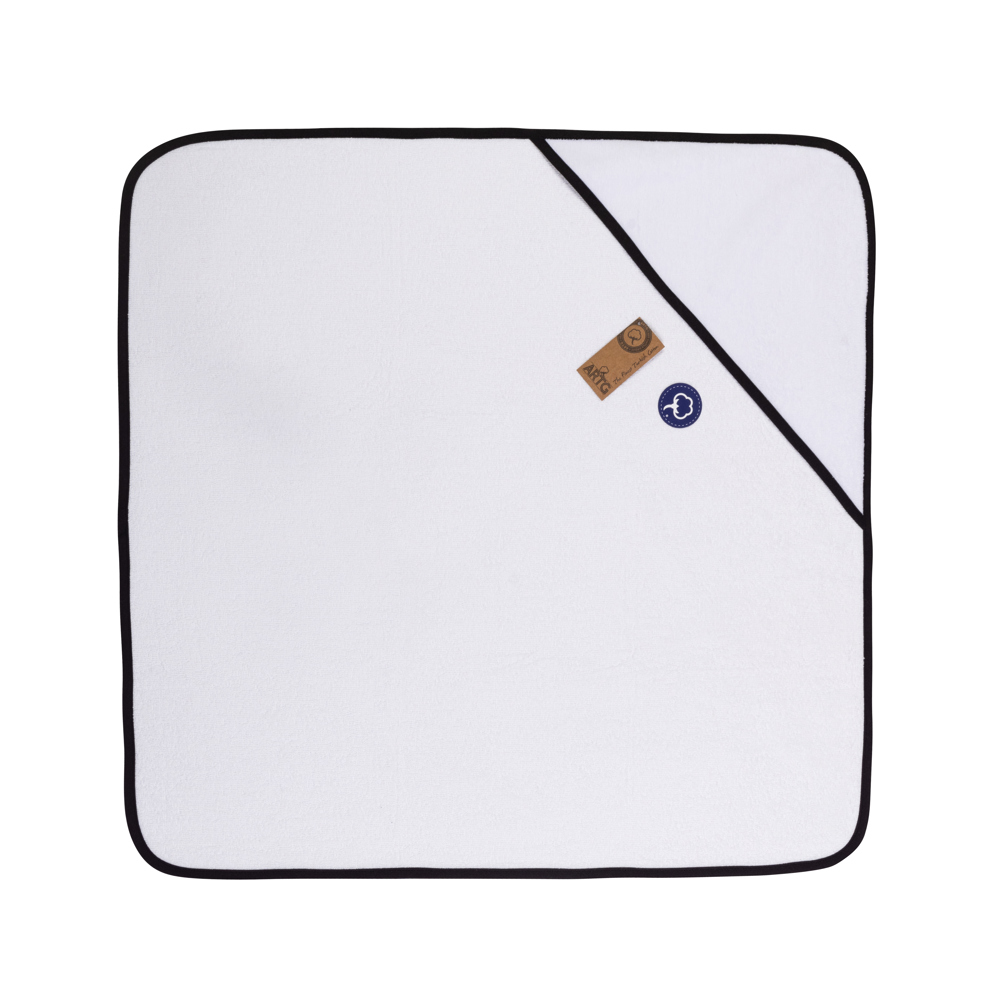 Babiezz® SUBLI Babyhanddoek White\Black