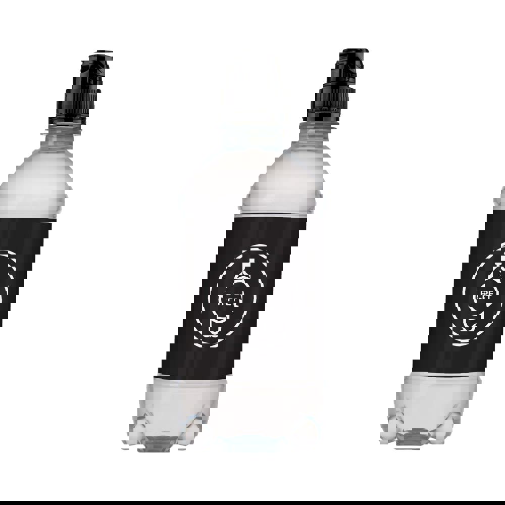 Bronwater 330 ml met sportdop - Transparant/zwart