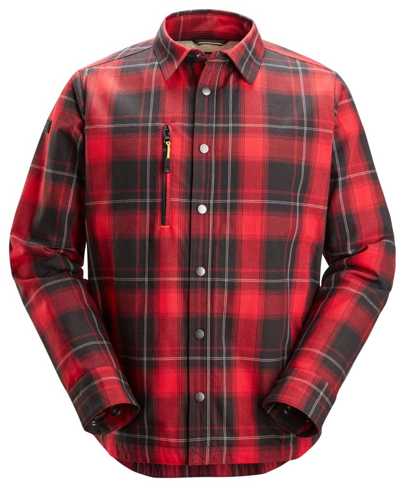 AllroundWork, Isolerend Shirt - Chili Rood - Zwart (1604)