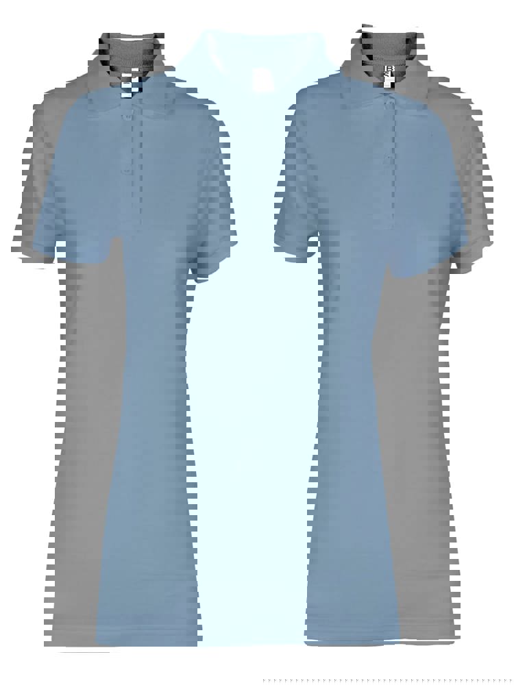 BS Evolution Dames Polo, 180gr/m2, 100% katoen - Middenblauw (PMS 2157C)