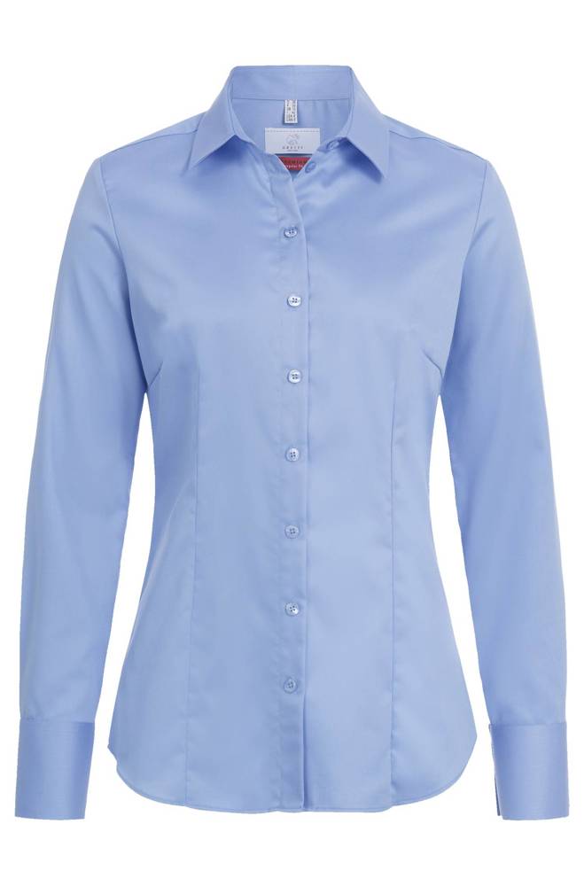 D blouse 1/1 RF Premium - 23 midden blauw