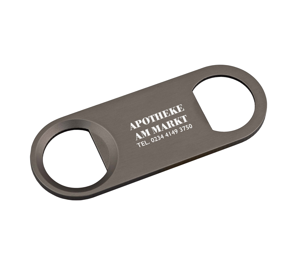 Dubbele flesopener - Antraciet