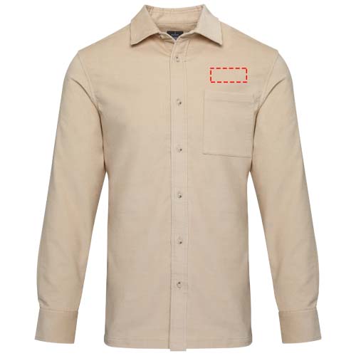 Alum corduroy uniseks overhemd