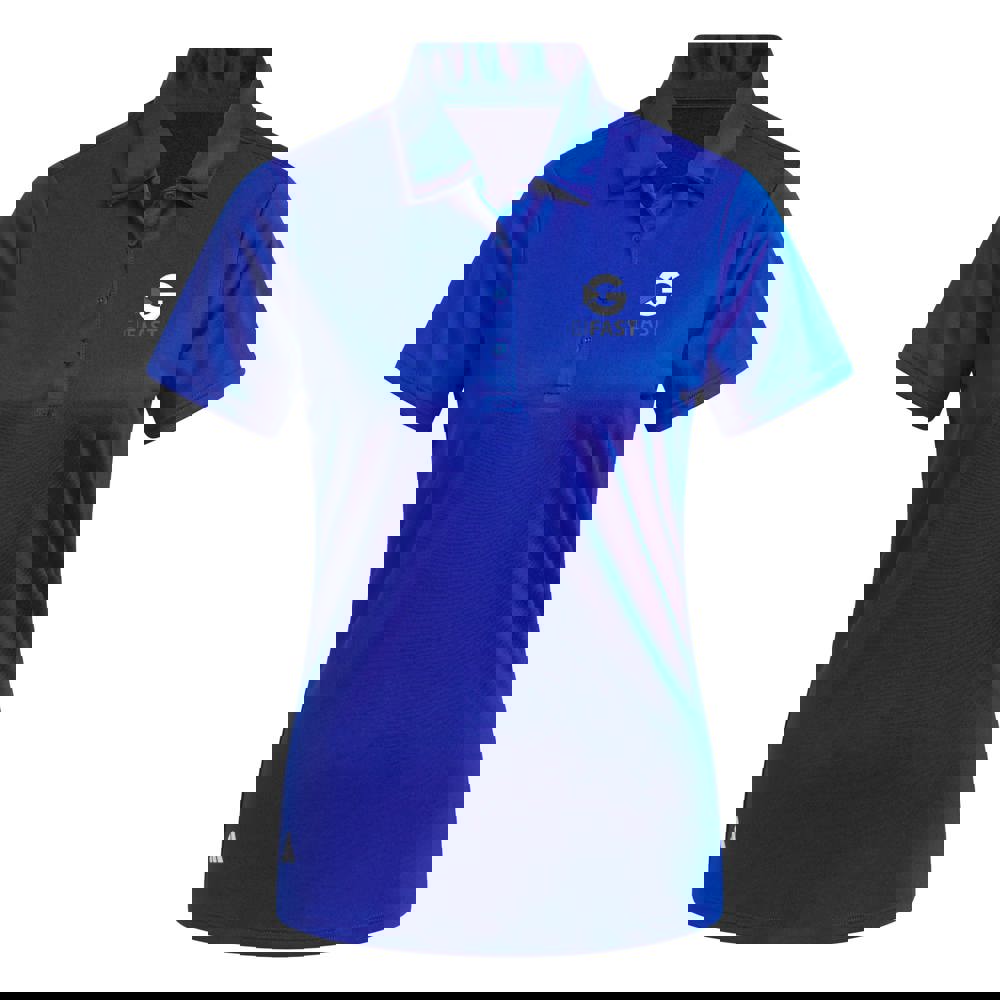 Adidas polo dames - royalblauw