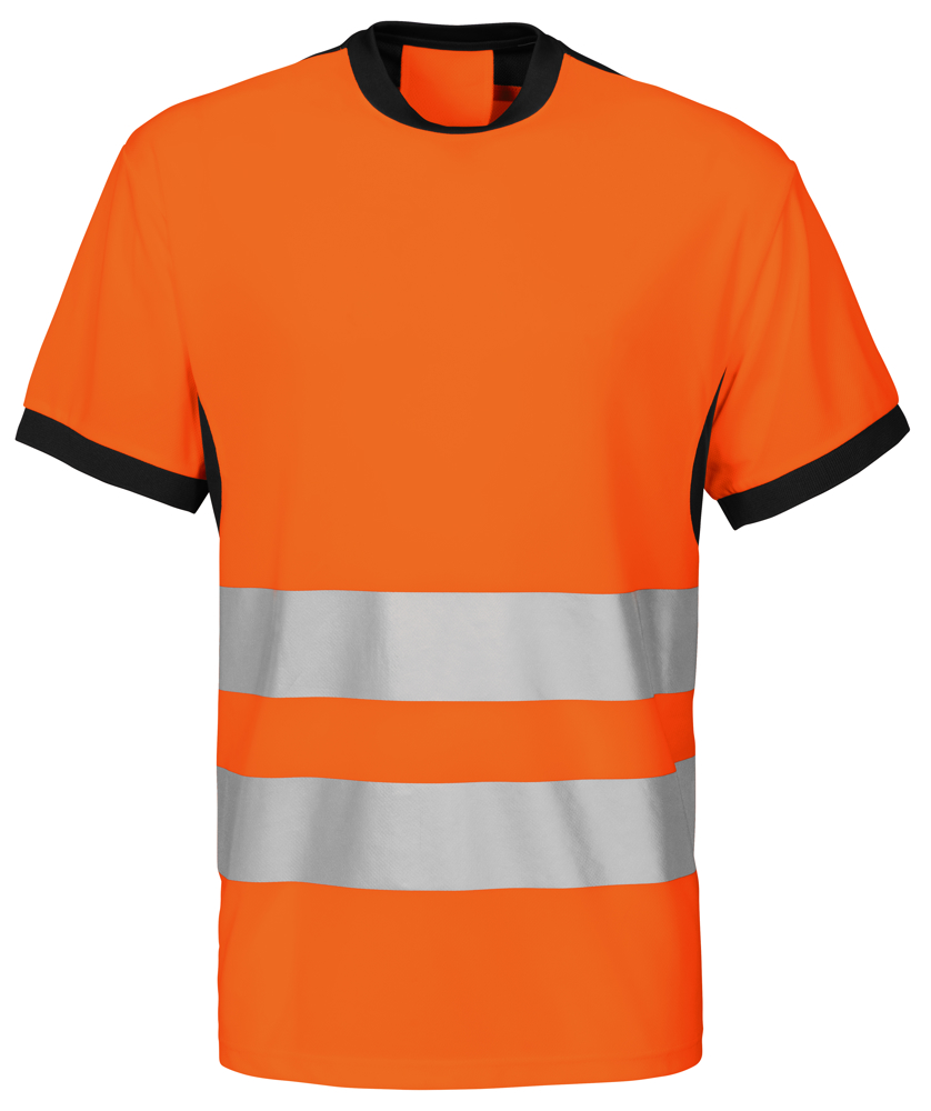 6009 SIGNALISATIET-SHIRT EN ISO 20471 KLASSE 2 - Oranje/Zwart