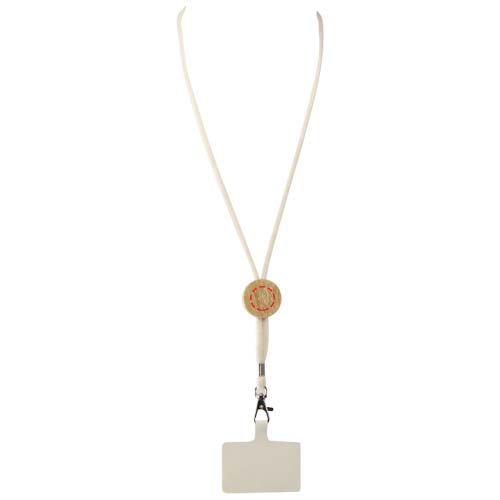 Adhab smartphonelanyard met bamboedetails