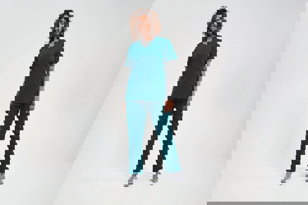 NN310 - Stretch tuniek met korte mouwen voor dames