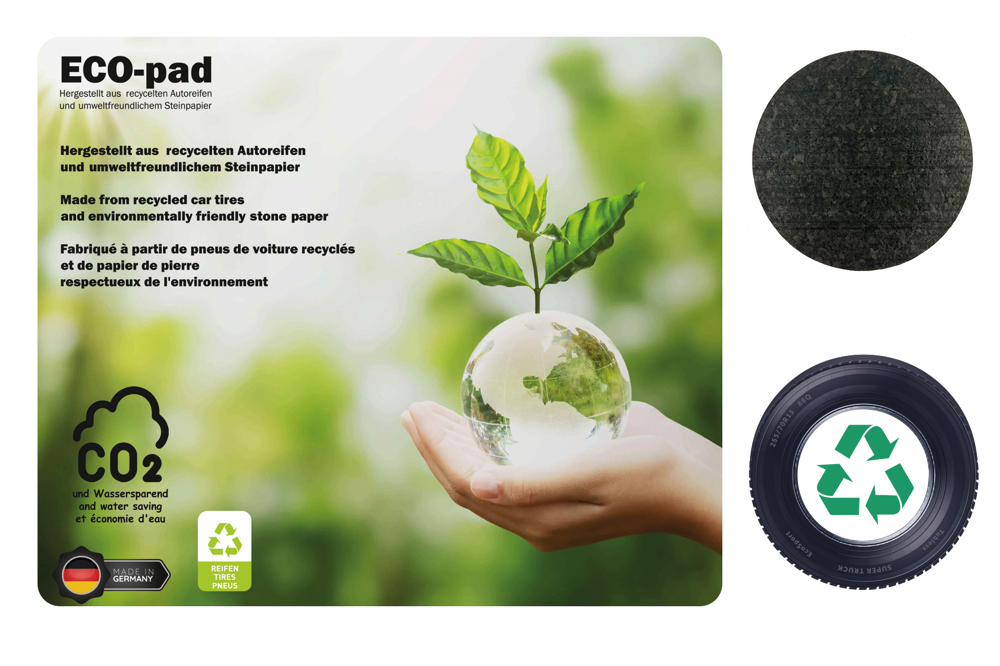 ECO-pad, muismat 200 x 240 mm, ongeveer 2 mm dik