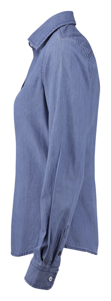 Cutter & Buck - Ellensburg Denim Shirt Dames Denim Blauw M