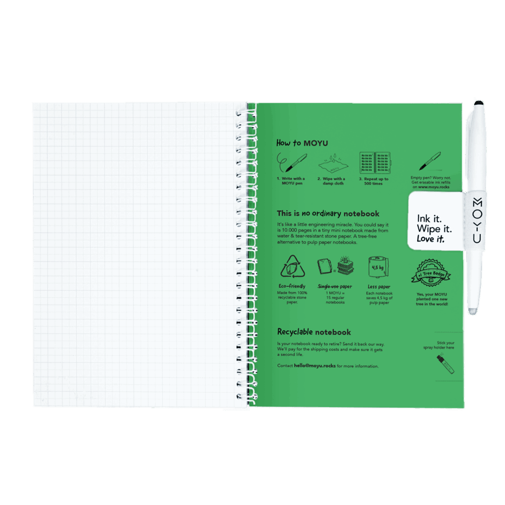 A5 notitieboek herschrijfbaar Premium hardcover