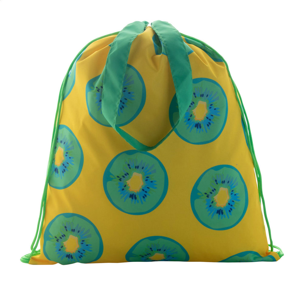 CreaDraw Shop - custom made tas met trekkoordsluiting - Groen/Wit