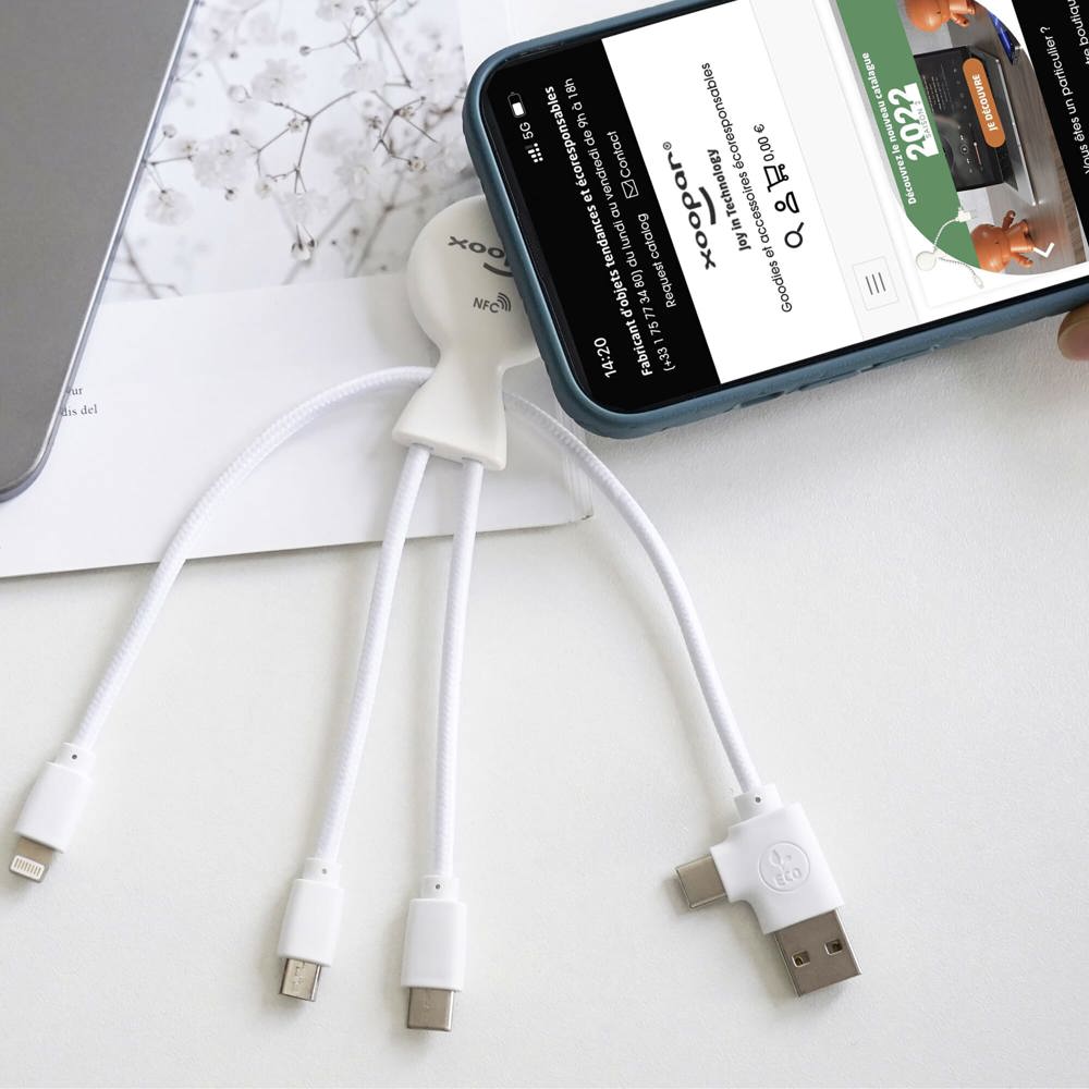 2099 | Xoopar Mr. Bio Smart Oplaadkabel met NFC