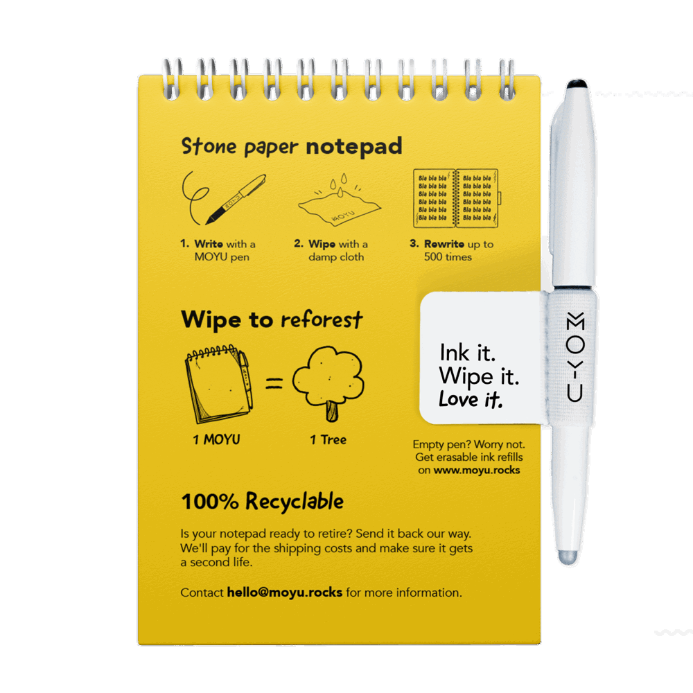 A6 notitieboek herschrijfbaar Hardcover