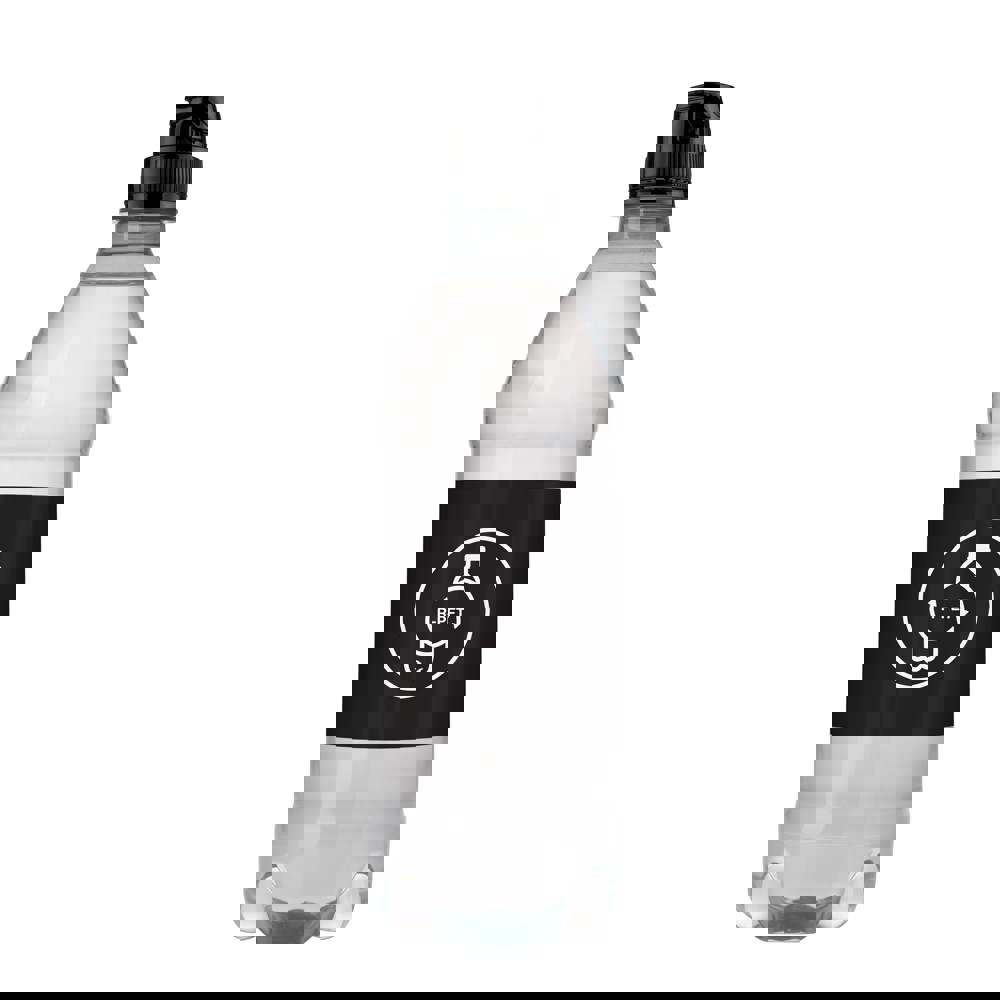 Bronwater 500 ml met sportdop - Transparant/zwart