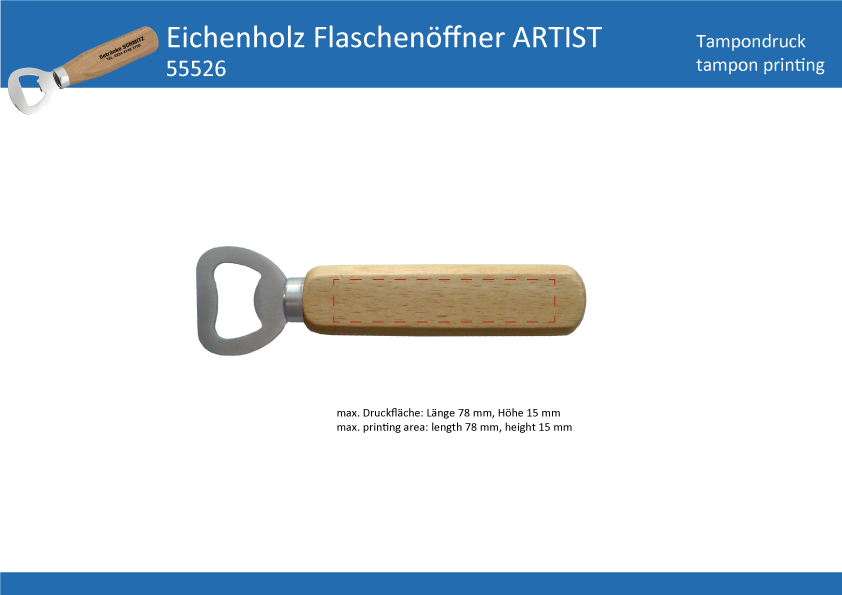 ARTIST houten flesopener