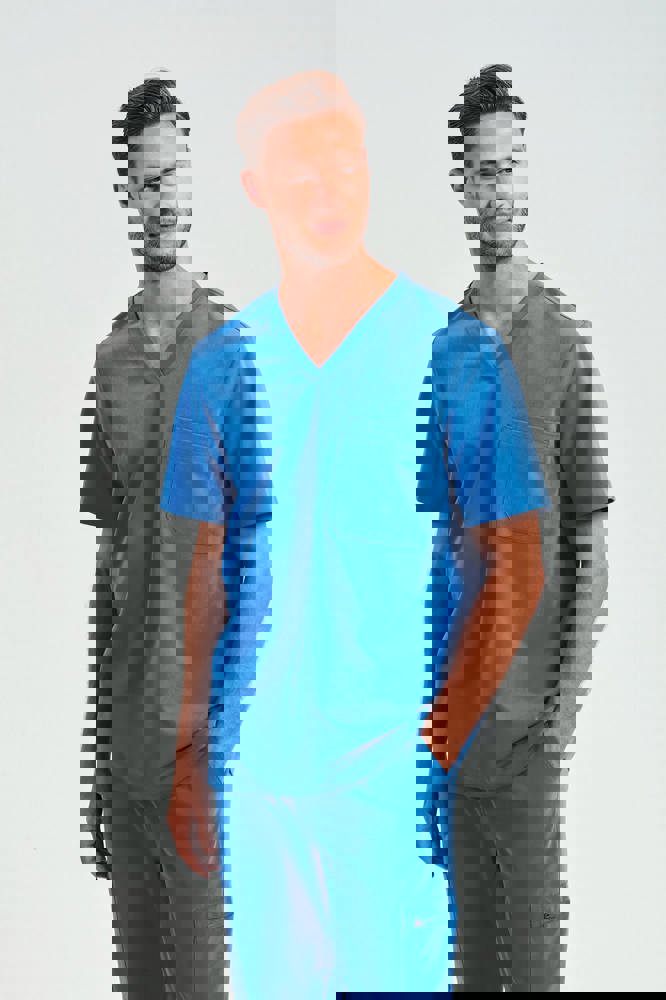 NN200 - Stretch tuniek met korte mouwen voor heren